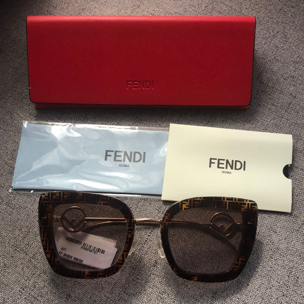 Fendi 51mm classic logo cat eye sunglasses